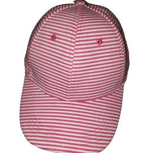 Pugs Striped adjustable 100% Cotton hat One size Fits Most New with Tags